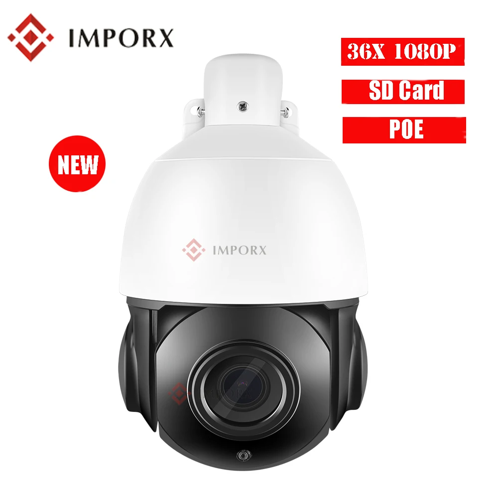 IMPORX 1080 P 36X зум PTZ ИП камера для наблюдения Full HD P2P купол камеры cctv водонепроницаемый ночного видения Видео Камера ик-70м Камера