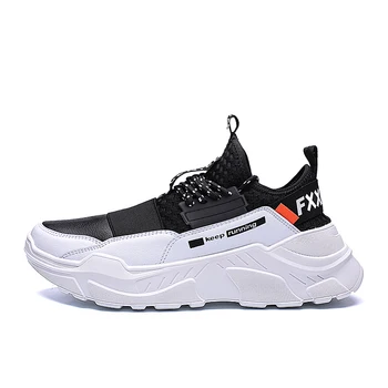 Male Sneakers Men Casual Shoes Walking Driving Office Outdoor Shoes Flat Comfortable Lightweight Breathable Shoes For Man Spring tanie i dobre opinie ZPCAILT Mesh (Air mesh) Latex Spring Autumn geometric Rubber Zapatos Hombre Plus Size Work Safety Footwear Leisure Travel Shoes