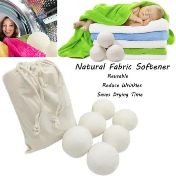 

shower towel Sheep 6-Pack Premium Wool Dryer Balls Reusable Natural Fabric Softener 6CM 4.17