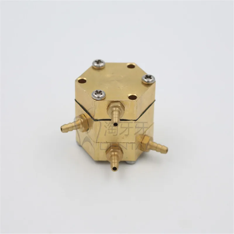 

A0018 5PCS Dental Chair Unit Single Air Control Valve Dental Hexagonal Water Air Valve 3mm Copper 4 Connectors High Quality