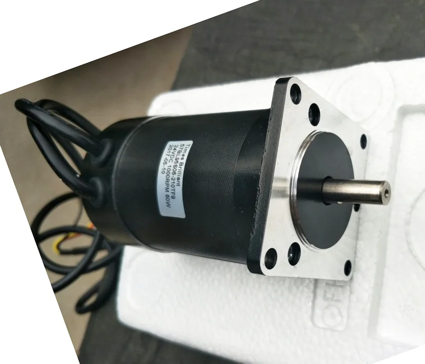 

Nema23 24V DC Brushless Motor 180W 3000rpm 57mm Brushless DC Motor Body length 95mm