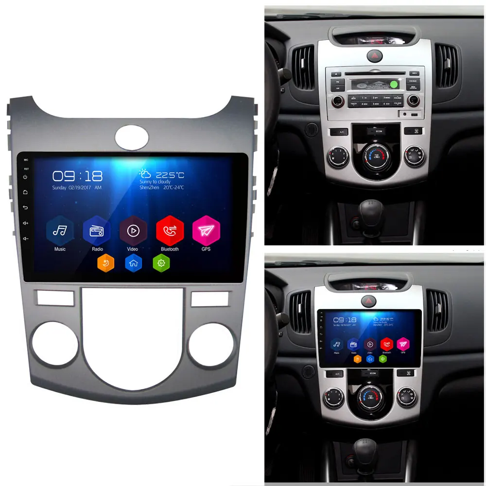 Best 9" IPS 4G DSP Carplay Android 8 Octa Core 4GB RAM 64G Car DVD Multimedia Player Radio Stereo For Kia Cerato Forte Koup 2008-2012 0