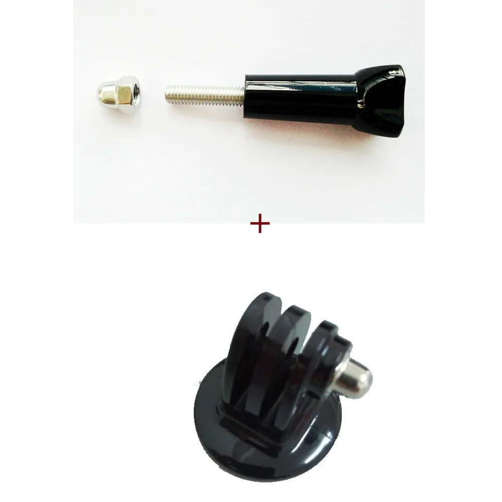 F07466 Tripods Mount Adapter + Adjustment Long Screw With Cap for Sport Camera for GoPro HD Hero