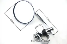 Rear view Mirrors Moped Motorcycle Backup Mirror  Real