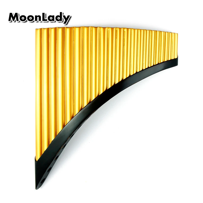 

22 Pipes Pan Flute Key C Gold Musical Instruments Chinese Traditional Woodwind Instrument Good Quality Handmade Pan Pipes
