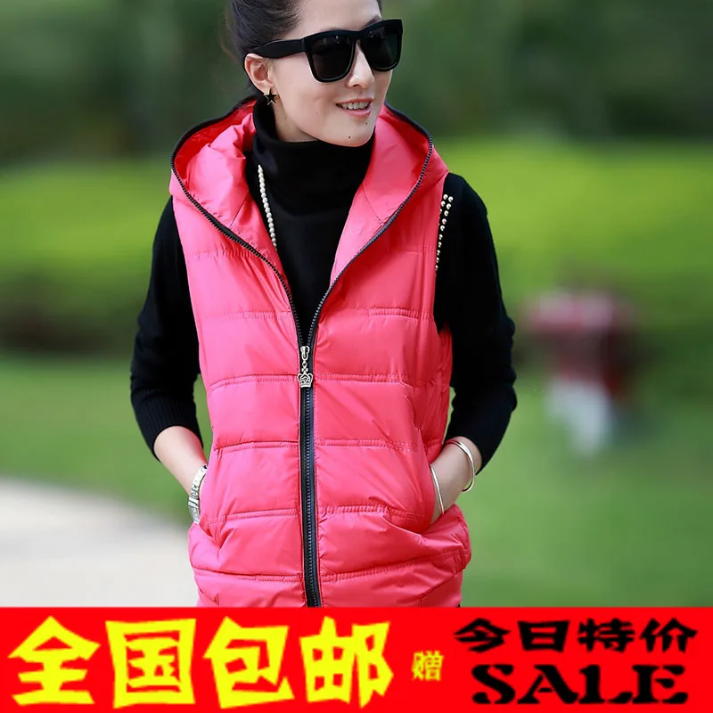 Free Shipping Women's down coat vest women's short design vest down