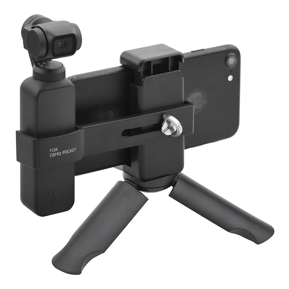 Für DJI OSMO Pocket Zubehör Smartphone Halterung Mount Bracket Gimbal Camera ~ 