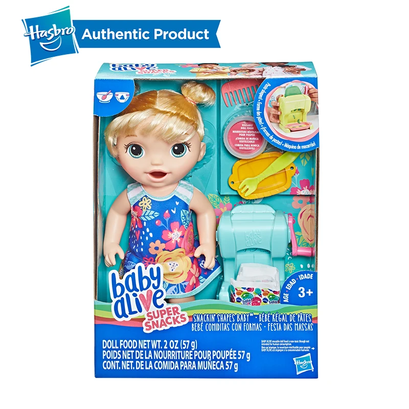 Hasbro Baby Alive Snackin' формы реалистичные Reborn Alive Детские куклы Обучающие Детские куклы Подарки для девочек Детские куклы дети игрушки