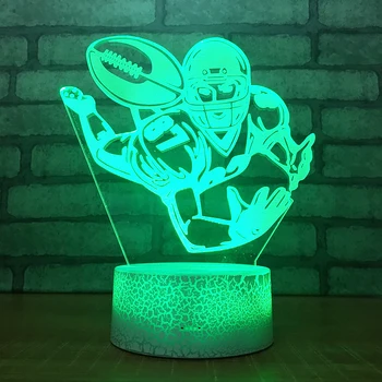 

Trapeze3D Night Light Creative Illusion 3d Lamp LED 7 Color changing Table Desk Lamp For Children Xmas Gift