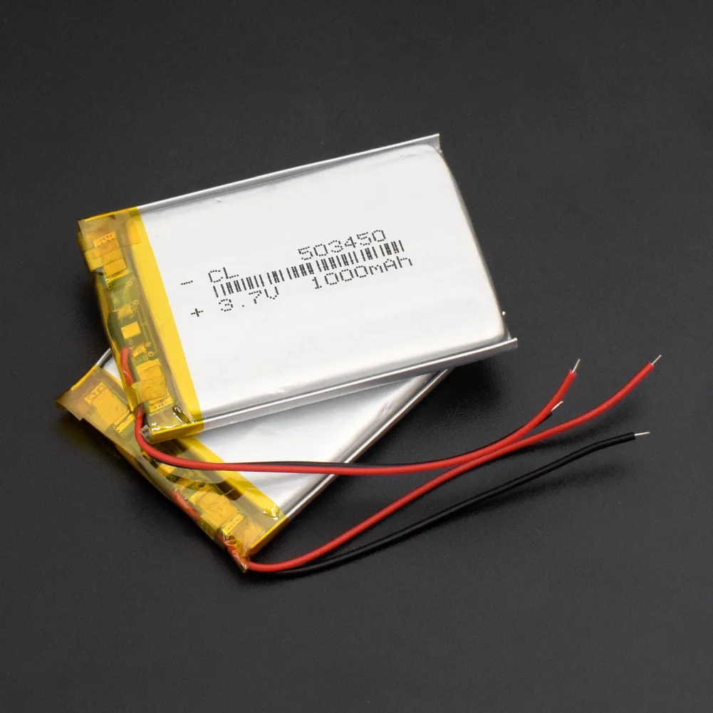 Модель 503450 3 7 v 1000mAh литий ионная Lipo ячейка полимерная аккумуляторная батарея для