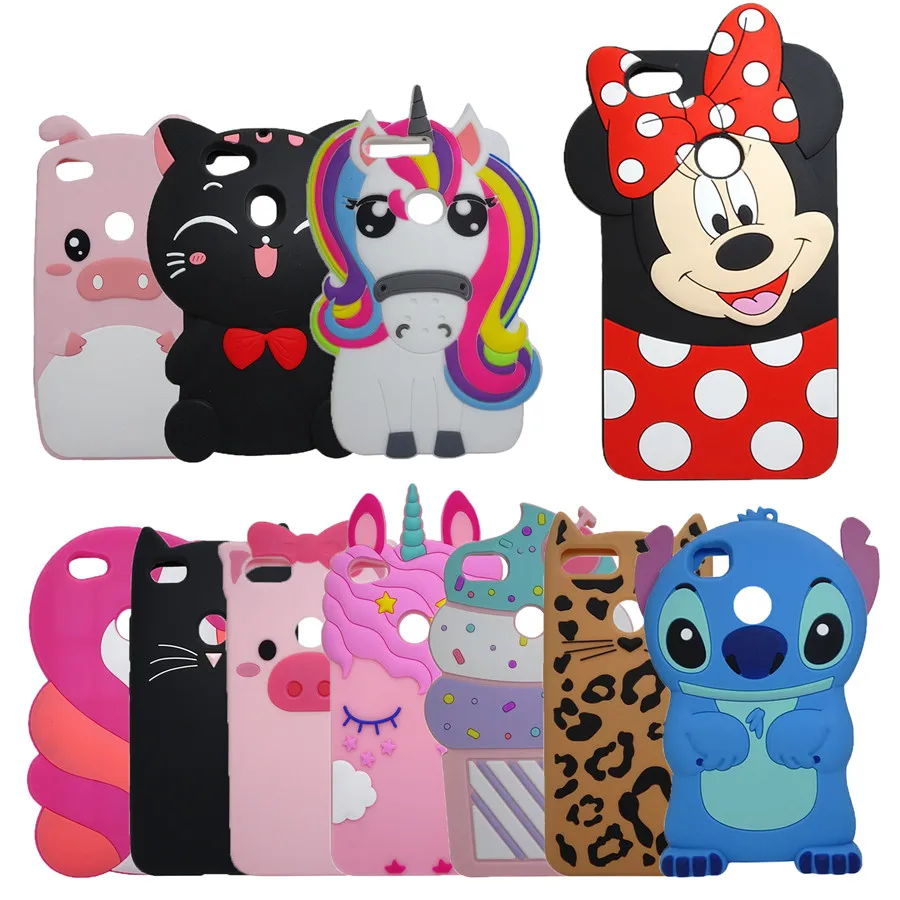 

Case Cover For Xiaomi Redmi Note 5A Prime Cases 3D Lovely Cartoon Blue Silicon Stitch Case For Xiaomi Redmi Note 5A Prime 5.5"