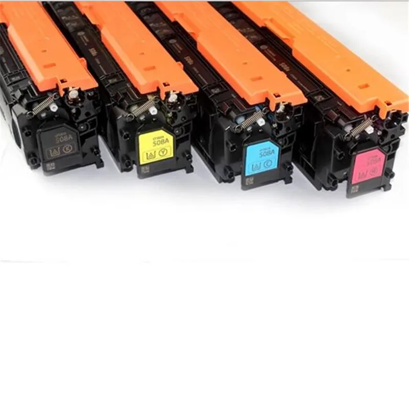 Совместимый картридж с тонером 508A CF360A CF361A CF362A CF363A сменная работа для Color LaserJet M553n