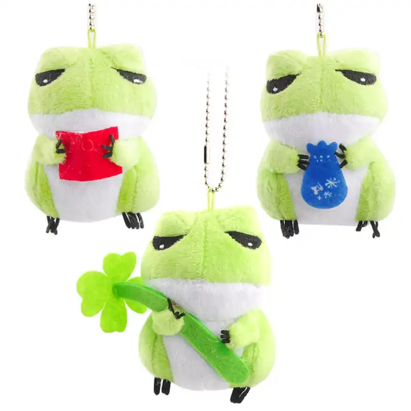 travel frog plush