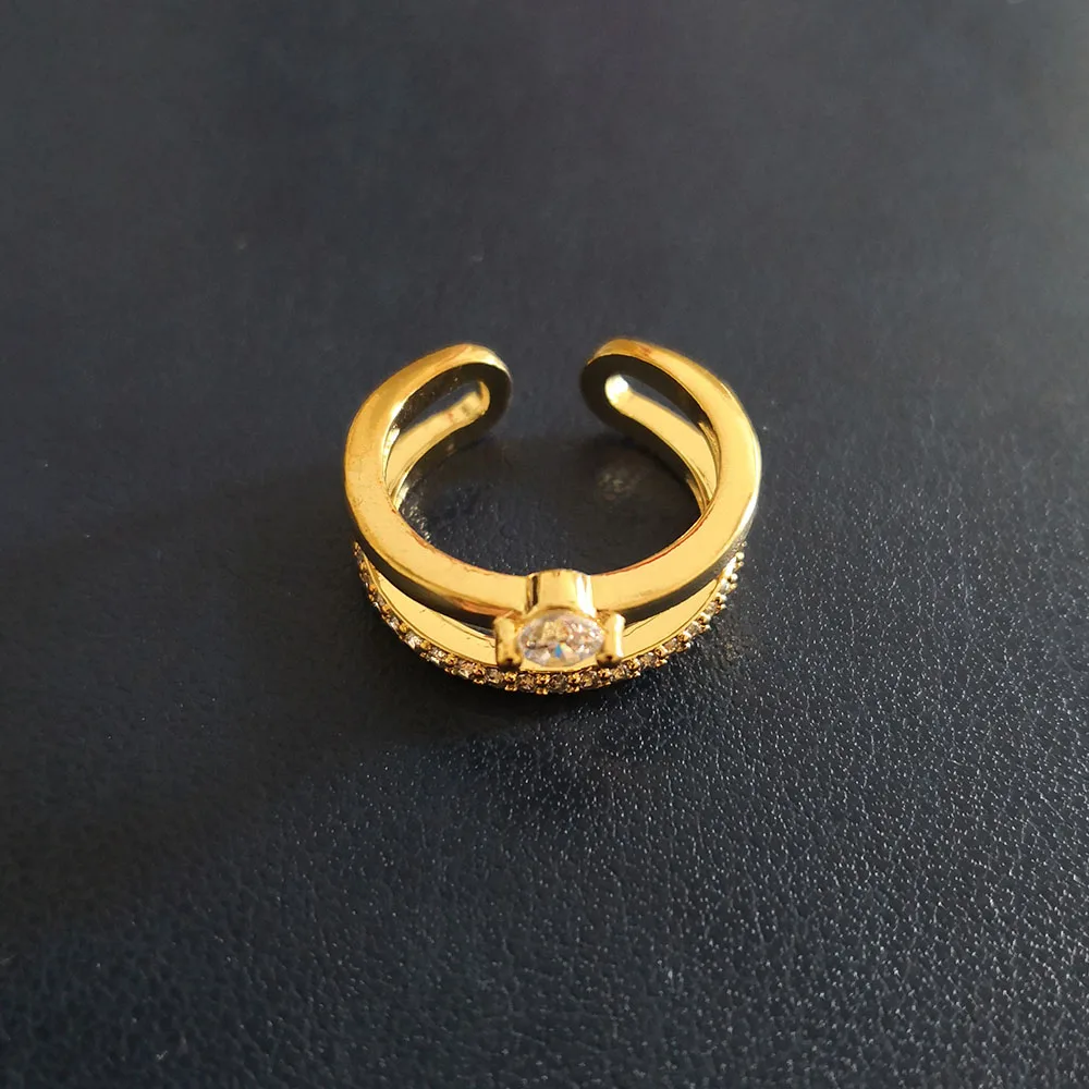 Новая мода изменение размера кубического циркония кольцо ювелирные изделия для женщин как свадьба и обручение Подарочный розово-золотой серебро Цвет