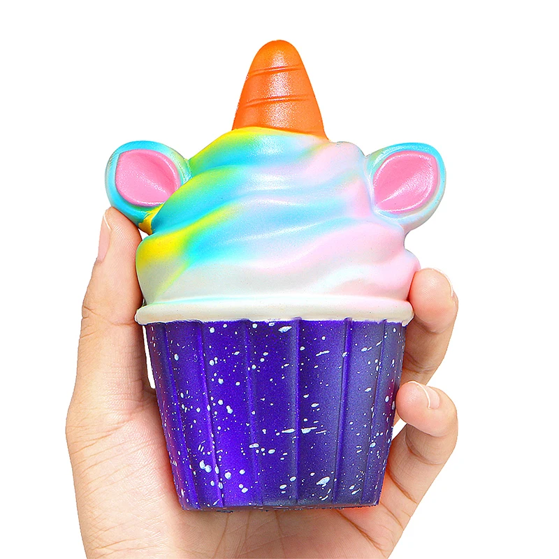 Galaxy Jumbo Cupcake Unicorn мягкое медленно поднимающееся Мороженое Мягкие Мультяшные куклы ароматизированный хлеб торт детские игрушки Горячая Распродажа