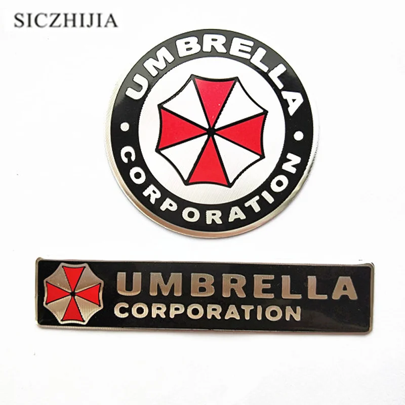 

3D biohazard umbrella aluminum emblem car badge sticker for Porsche Cayenne Macan Macan S Panamera Cayman Carrera Porsche911