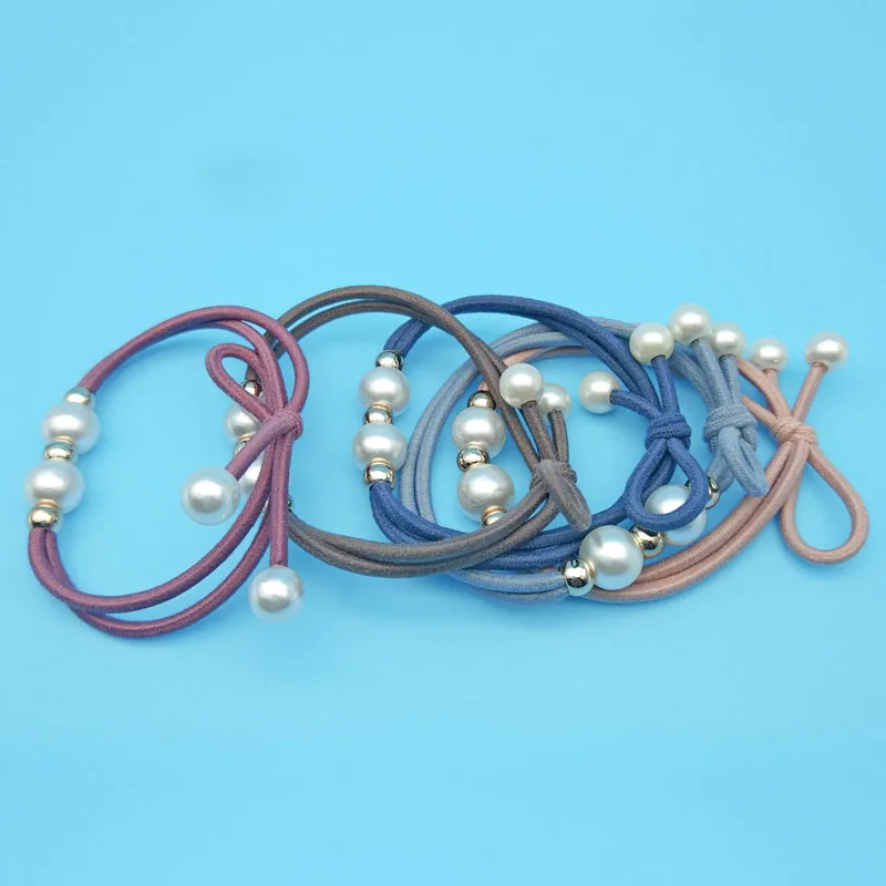 Wholesale 5Pcs/Lot Double Hair Holders High Quality Rubber Bands Hair