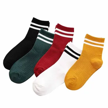 

Korean version Leisure Women Solid Color Cotton Stripe Short Sock Comfortable Nonslip Thin Short Sock Hosiery