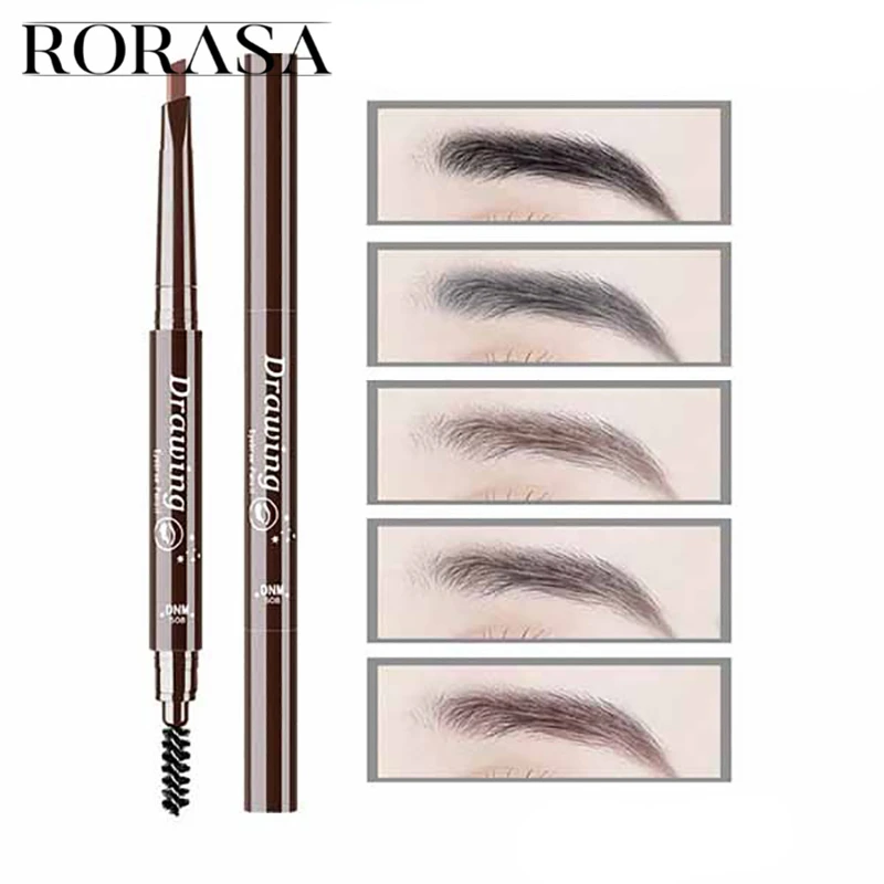 

1pcs Double Automatic Rotating Eyebrow Pencil Professional Eyebrow Brush Eyebrow Enhancer Long Lasting Make Up Makeup Tool