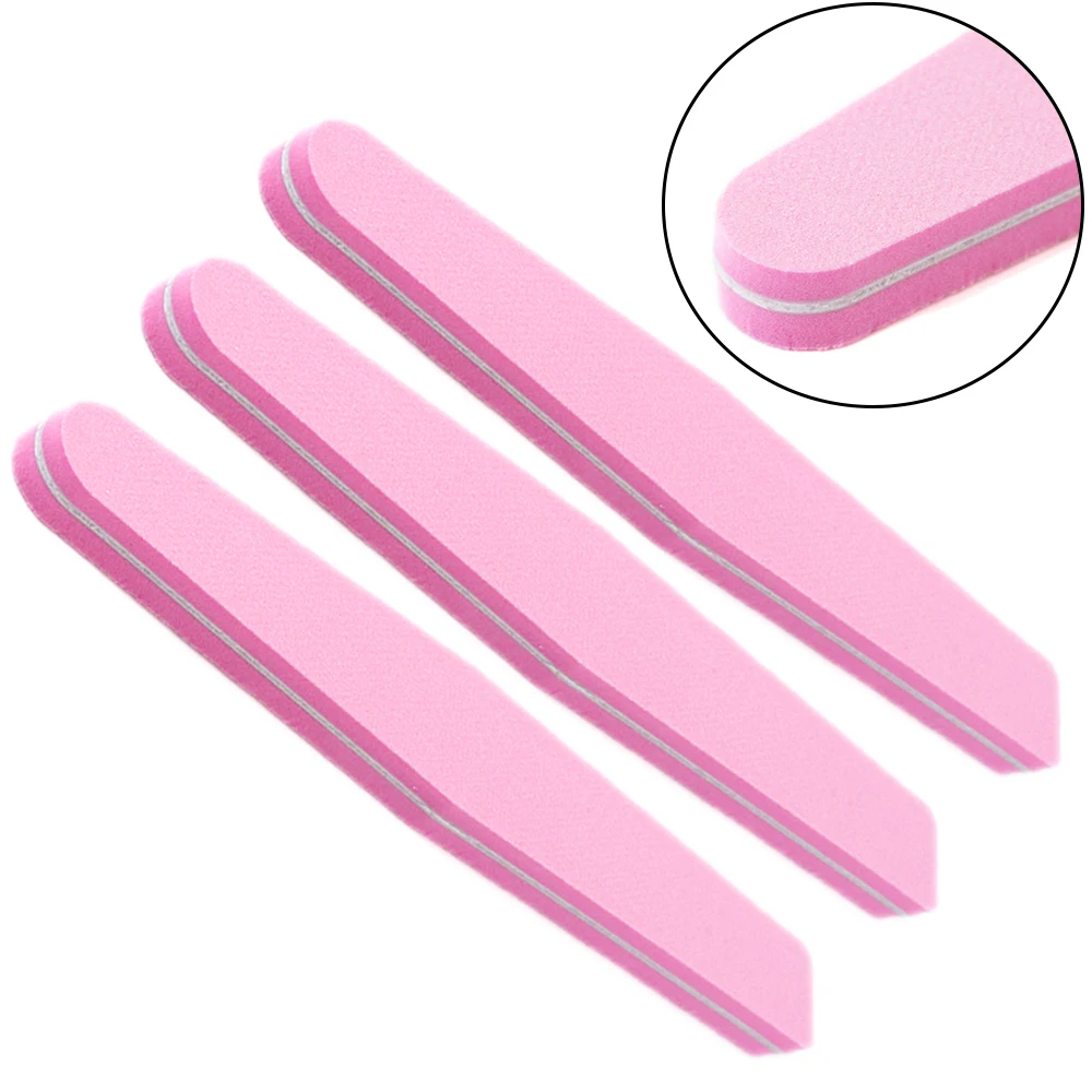 

Pink Nail Files Set 3pcs/10pcs Nail Art Sanding Buffer Sponge Block Manicure Pedicure Beauty Professional Polishing Tools LA832