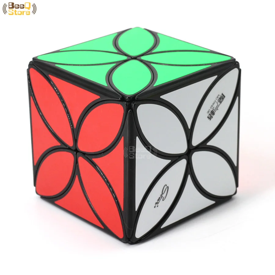 Mofangge четыре листа клевера Cube Magic Cube Puzzle игрушки для конкурса черный Stickerless странно-форма твист Cube