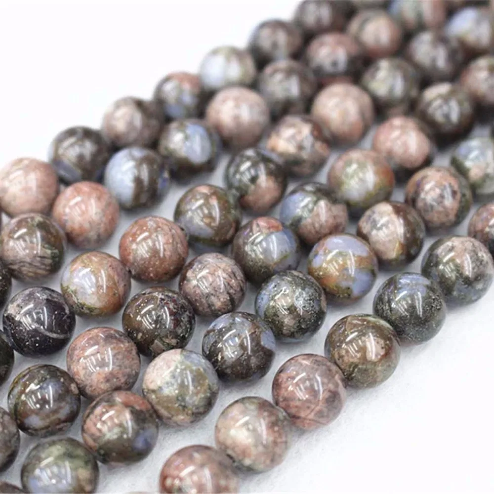 

Natural Rhoicite Stone Beads,4mm 6mm 8mm 10mm Rhoicite Stone Smooth And Round Beads.DIY Jewelry Making