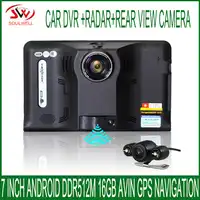 新 7 インチ GPS ナビゲーションアンドロイド GPS DVR ビデオカメラ 16 ギガバイト Allwinner A33 クアッドコア 4 Cpu レーダー検出器リア駐車