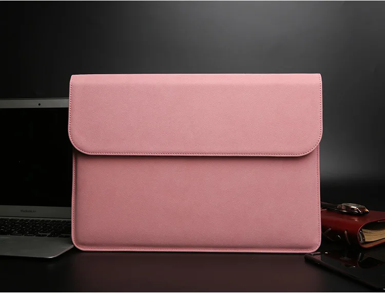 Матовая Магнитная Пряжка PU Laptop Sleeve сумка для Xiaomi MacBook Pro 13 Чехол Air 11 12 retina 2018 Новый 15 Touch Bar для женщин мужчин крышка