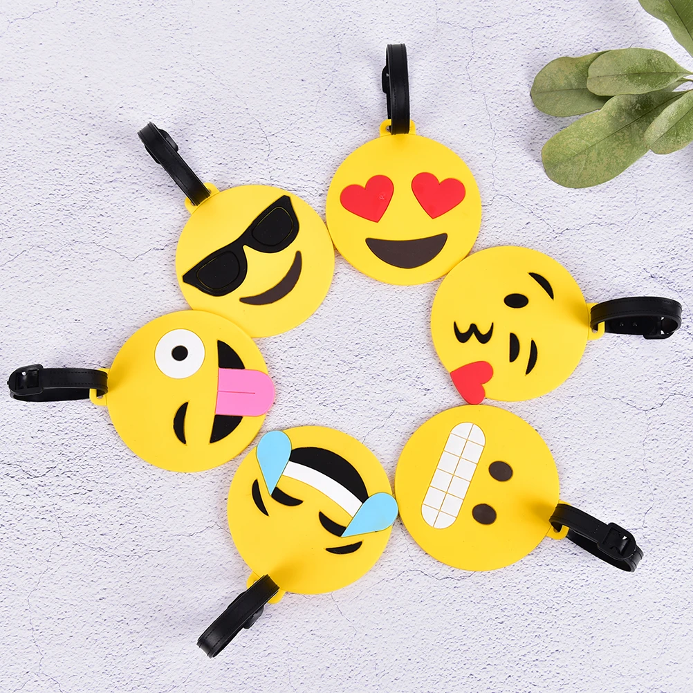 1PC Creative Cute Silica Gel Suitcase ID Address Holder Baggage Boarding Tag Portable Label Travel Accessories Luggage Tag