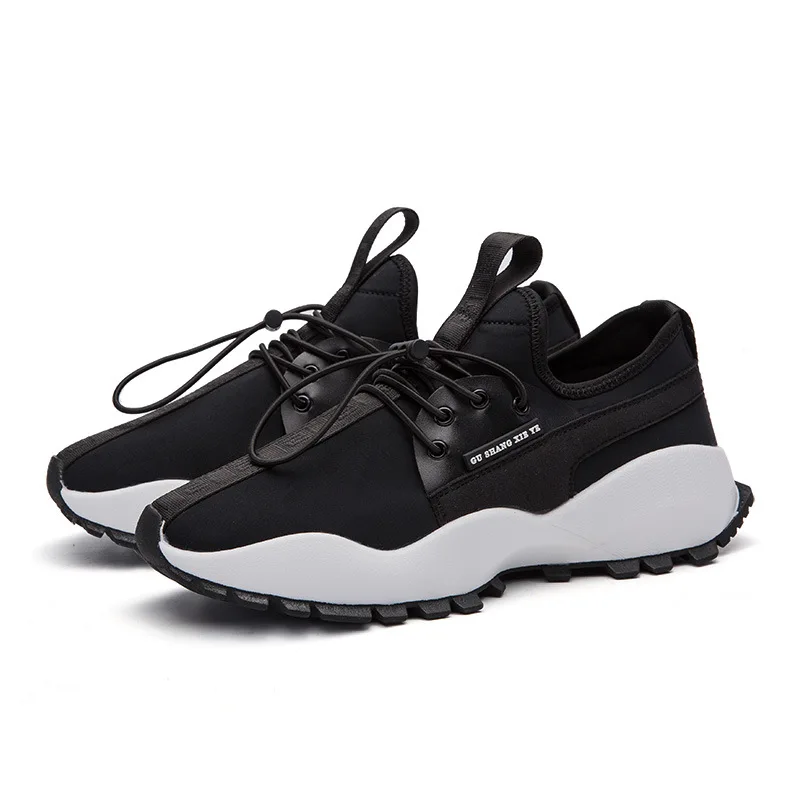 Qualidade Lazer Homens De Casuais on Slip Antiderrapante Plataforma Black Sapatilhas Das skid Anti Sheos H731 Sapatos Malha Com Alta Elástico Plana Novos UwqZdU