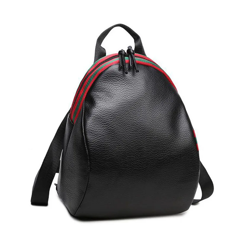 Fashion Designer PU Leather Women Backpack School Bags For Teenagers Girls Female Travel Back Pack