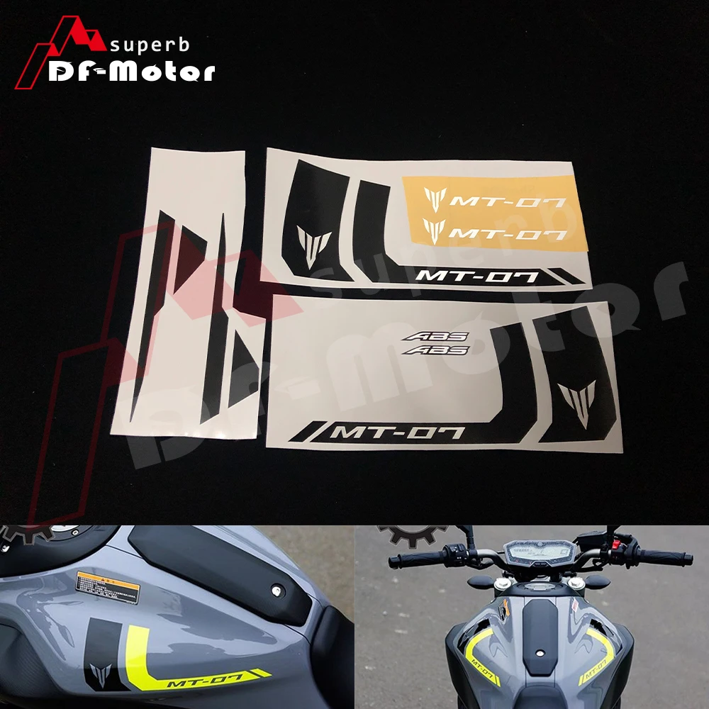 Подходит для YAMAHA MT 07 MT07 отличительные светоотражающие наклейки Rim Stripes mt-07 Высококачественная гоночная Наклейка мотоцикла DIY черный белый