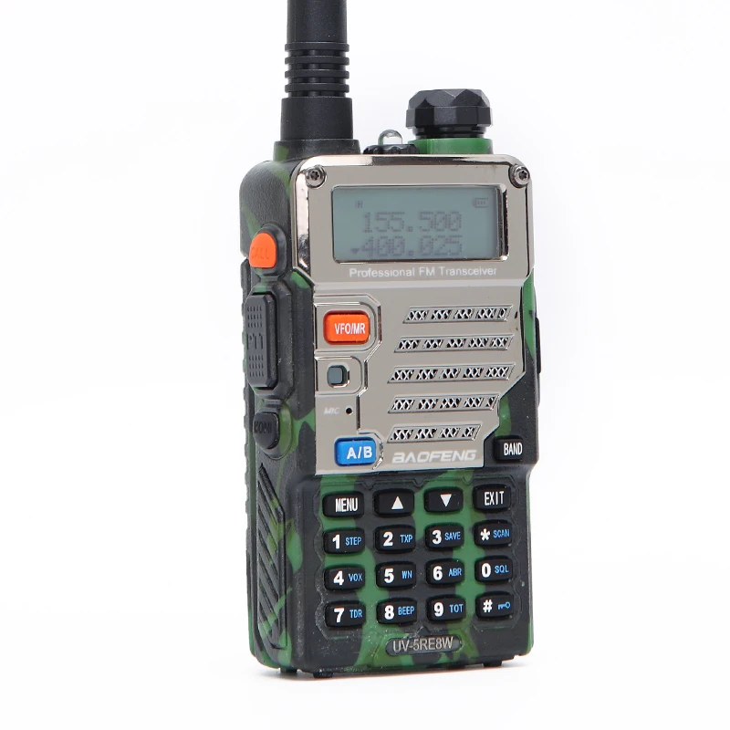 2 шт. BaoFeng UV-5RE 8 Вт Walkie Talkie 10 км Dual Band UV5R двухстороннее Радио рация с фонарем ручной Long Range Портативный Хэм CB радио