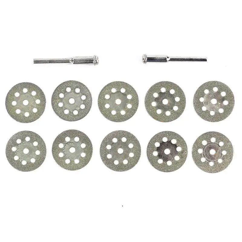 Free Shipping 10pc 22mm Dremel Diamond Cutting Disc For Rotary Tools Accessories with Mandrel 3.2mm | Инструменты
