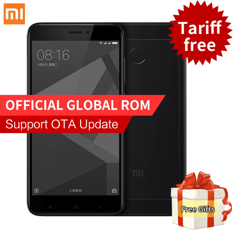 Цена за Оригинал xiaomi redmi 4x смартфон 2 ГБ ram 16 ГБ rom snapdragon 435 Octa Core MIUI 8.2 Отпечатков Пальцев 4 Г FDD LTE 13.0MP Redmi4X 4 X Цена за Оригинал xiaomi redmi 4x смартфон 2 ГБ ram 16 ГБ rom snapdragon 435 Octa Core MIUI 8.2 Отпечатков Пальцев 4 Г FDD LTE 13.0MP Redmi4X 4 X