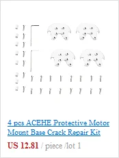 4 шт. ACEHE защитное крепление двигателя база трещина Ремонтный комплект для DJI Phantom 3 с теплоотводом для продления срока службы деталей двигателей