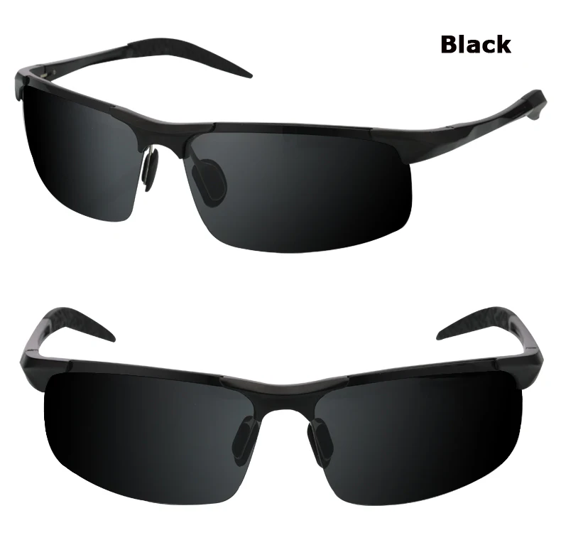 Baratos Gran oferta de conductores de coches de aluminio y magnesio para hombres gafas de visión nocturna gafas de sol polarizadas antideslumbrantes gafas polarizadas de conducción