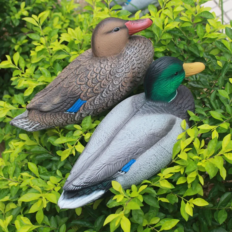 Durable Fishing Hunting Duck Decoy Plastic Drake Floating Keel Floating