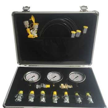 

Portable Hydraulic Test Gauge Hydraulic Gauge Hydraulic Test Box Excavator Pressure Test Table Pressure Measurement Joints