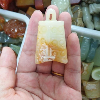 

Antique handicrafts retro decorative jade chime instrument