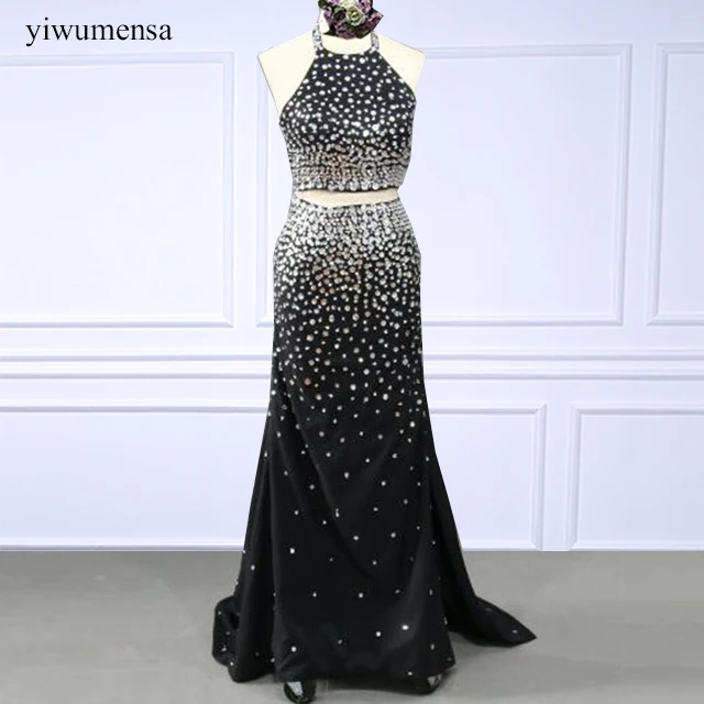 vestido de festa preto longo plus size