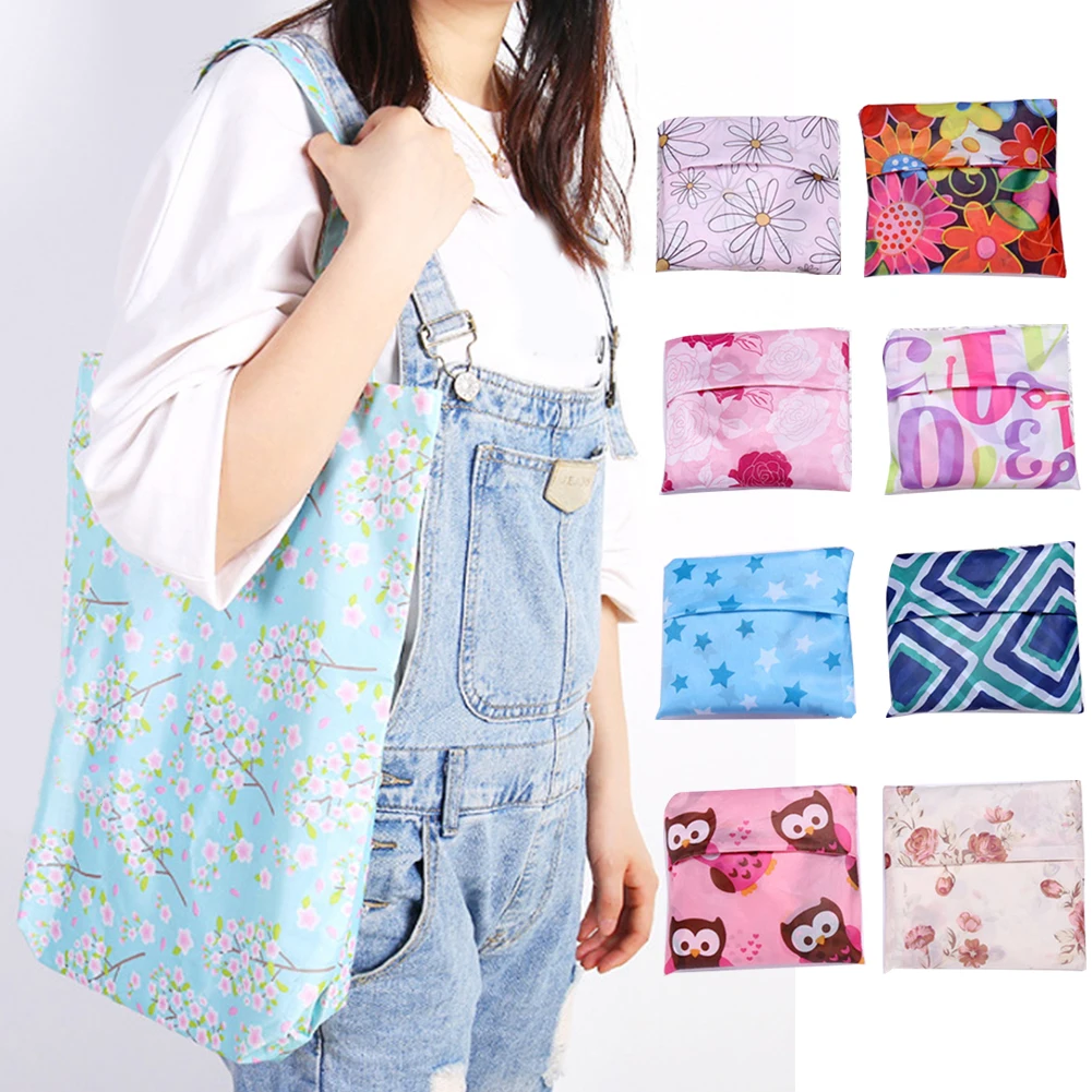 Women Reusable Shopping Bag Handbags Colorful Storage Eco Friendly Gift Travel Folding Tote Women Reusable Shopping Bag Handbags Colorful Storage Eco Friendly Gift Travel Folding Tote