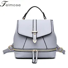 K8934 Multi-use High quality PU Leather Mochila Escolar School Bags For Teenagers Girls Top-handle Backpacks
