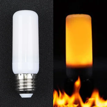 

1xE27 3W LED Burning Light Flicker Flame Lamp Bulb Fire Effect W/ Gravity Sensor