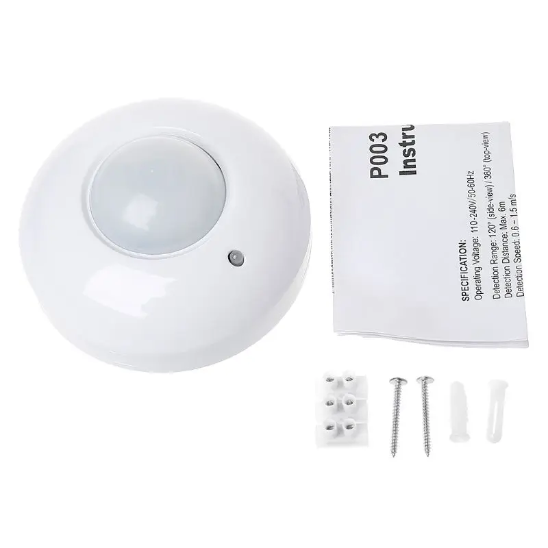 

360 Degree Motion Sensor Switch Time LUX Adjustable Light Ceiling Mounted Sensor