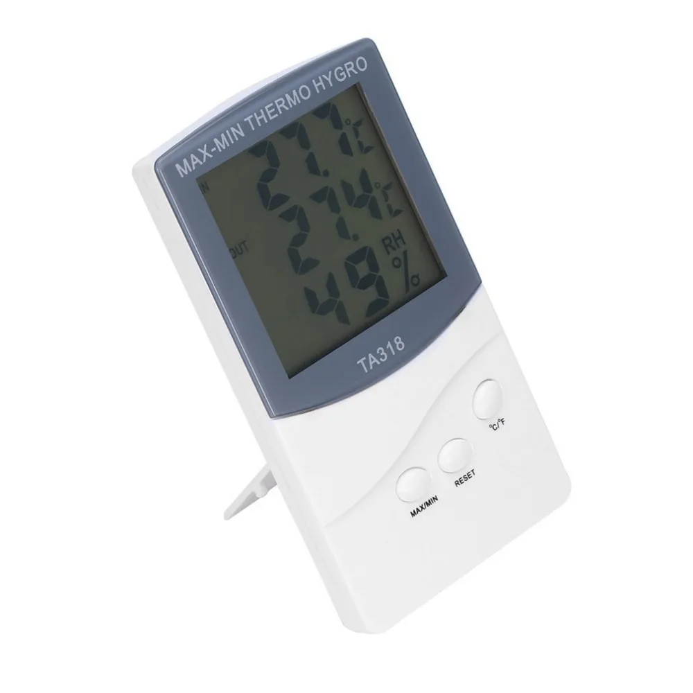 ЖК-цифровой термометр-гигрометр для помещений и улицы двойного назначения Измеритель температуры и влажности с датчиком для дома Прямая поставка