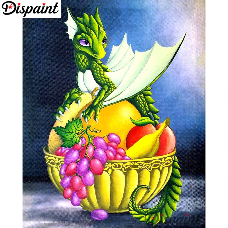 

Dispaint Full Square/Round Drill 5D DIY Diamond Painting "Cartoon dragon" 3D Embroidery Cross Stitch Home Decor Gift A10122