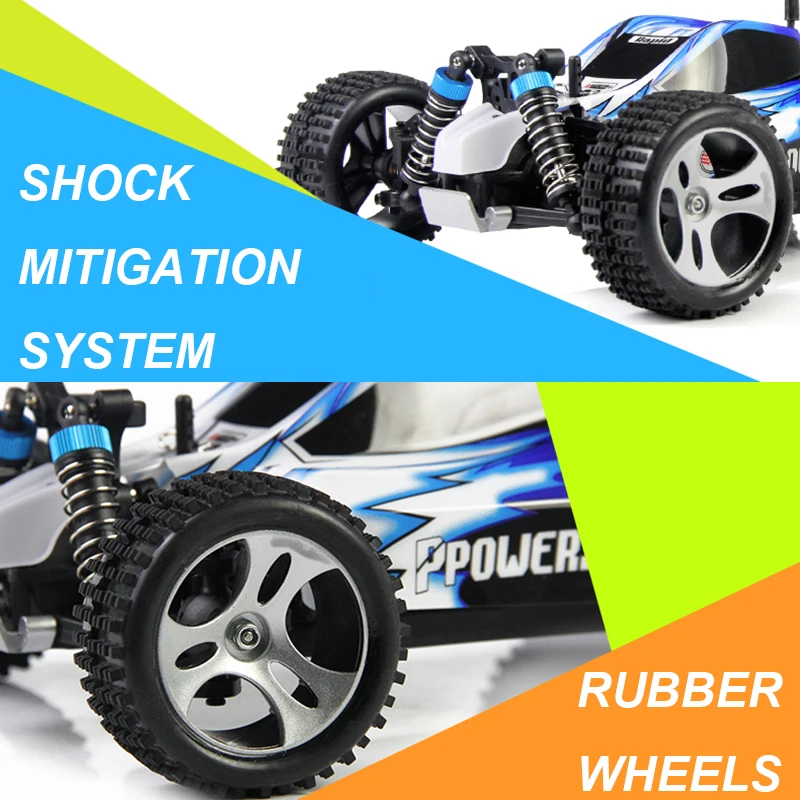 Wltoys A959 RC масштаб 1:18 Радиоуправляемый автомобиль 4WD 45 км/ч внедорожник