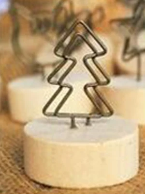 Балле круглая деревянная база памятная фотография Железный Держатель для фотографий рамка для рождественской вечеринки свадебное украшение домашнего бара - Цвет: tree