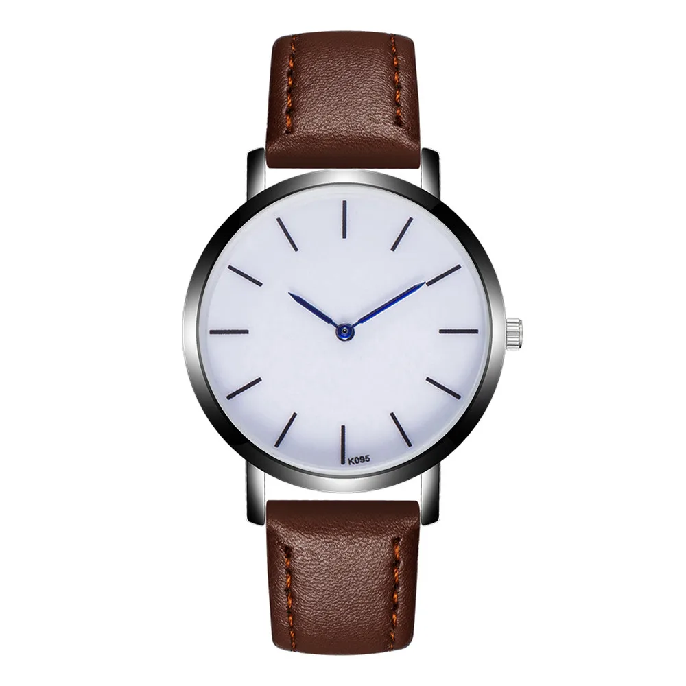 

2018 Newest Fashion Men Watches Business Leather Watch Male Clock Simple Style Designed Quartz Wrist Watch erkek kol saati
